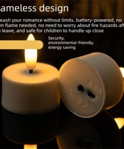 Elosung Birthday Backdrop with Rechargeable LED Candles - Image 4