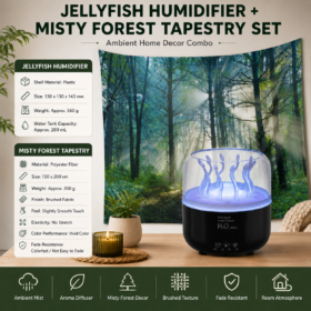 Elosung Jellyfish Humidifier Set with Colour Lights – image 1