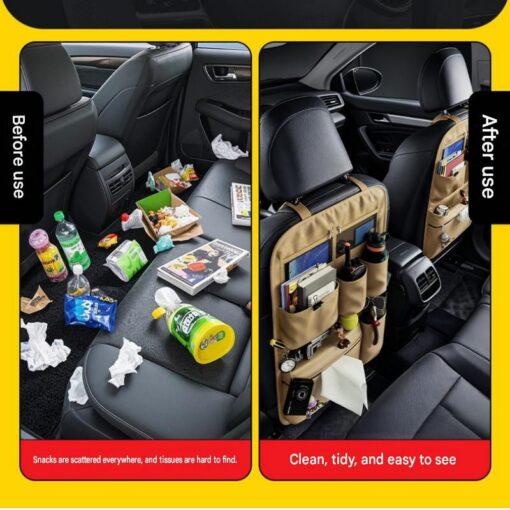 Elosung Car Seat Back Organiser, Water Resistant – image 6