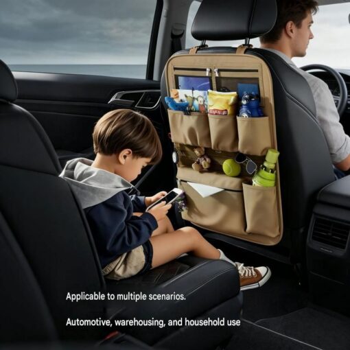 Elosung Car Seat Back Organiser 210D Oxford – image 3