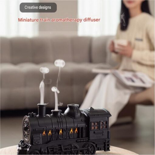 Elosung Retro Train Aroma Diffuser with Mist Rings – image 2