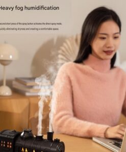Elosung Retro Train Aroma Diffuser with Mist Rings - Image 7