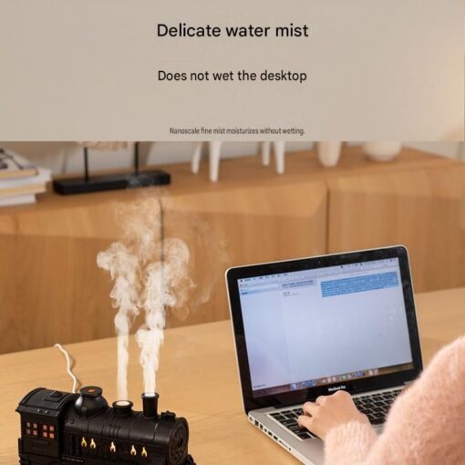 Elosung Retro Train Aroma Diffuser with Mist Rings – image 8