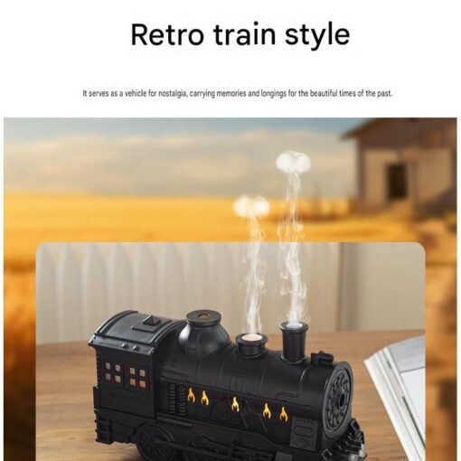 Elosung Retro Train Aroma Diffuser with Mist Rings – image 10