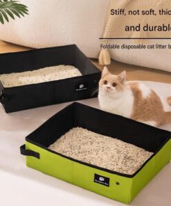 Elosung Portable Cat Litter Kit with Waterproof Liner - Image 3