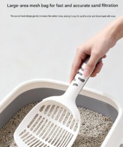 Elosung Portable Cat Litter Box with Waterproof Liner - Image 11
