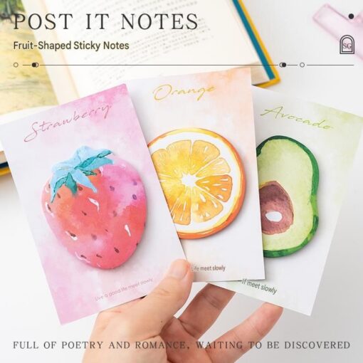 Elosung Watermelon Stationery Set with Plush Notebook – image 7
