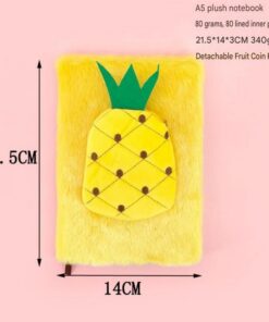 Elosung Fruit Stationery Set with Plush A5 Notebook - Image 3