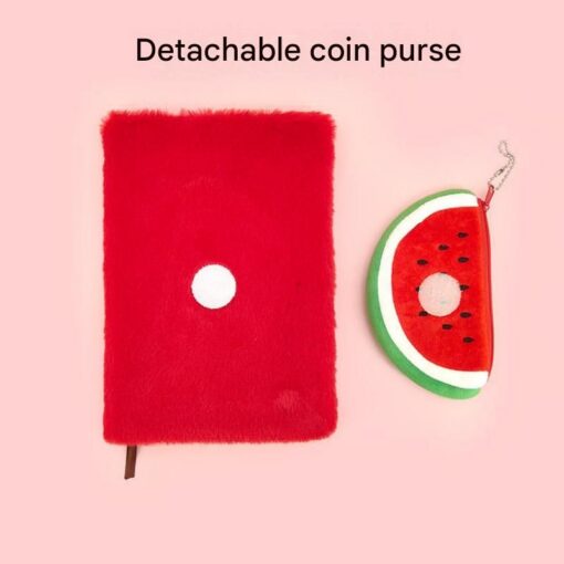 Elosung Fruit Stationery Set with Plush A5 Notebook – image 4