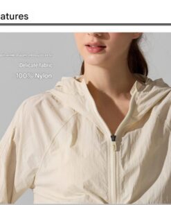 Elosung Women's Khaki Hooded Jacket & Headband Set - Image 6