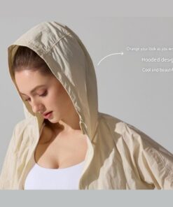 Elosung Women's Khaki Hooded Jacket & Headband Set - Image 8