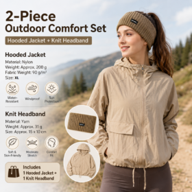 Elosung Women's Khaki Weatherproof Jacket Set – image 1