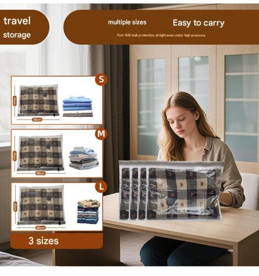 Elosung 56L Storage Bin & Vacuum Bag Set – image 7