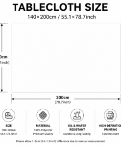 Elosung Christmas Tablecloth 140 x 200cm - Image 4