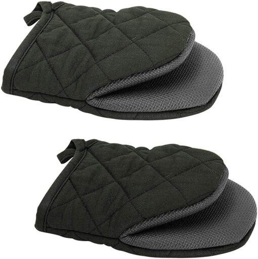 Elosung Oven Mitts & 4 Pot Holders Set – image 2