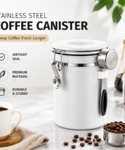 Elosung 1800ml Coffee Canister with Date Tracker - Image 7