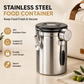 Elosung Coffee Canister 1800ml with Date Tracker – image 1