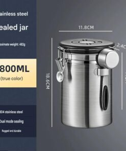 Elosung Coffee Canister 1800ml with Date Tracker - Image 7