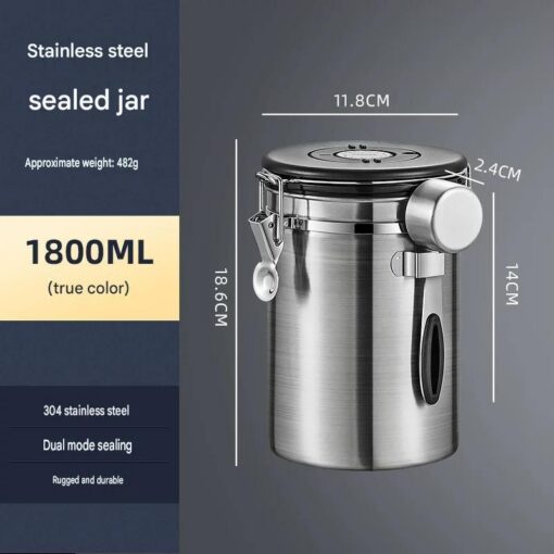 Elosung Coffee Canister 1800ml with Date Tracker – image 7