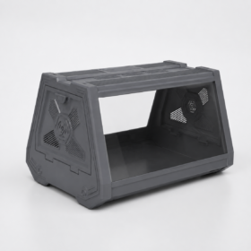Elosung Grey Desktop Reptile Terrarium Double Doors – image 1