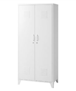 Artiss Lockable Steel Wardrobe with 4 Shelves - Image 5