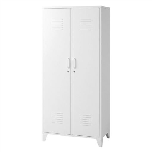 Artiss Lockable Steel Wardrobe with 4 Shelves – image 5