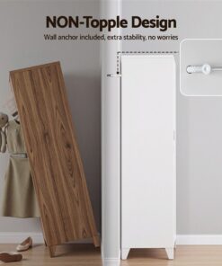Artiss Lockable Steel Wardrobe with 4 Shelves - Image 8