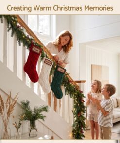 Jingle Jollys Knitted Christmas Stockings Set of 3 - Image 7