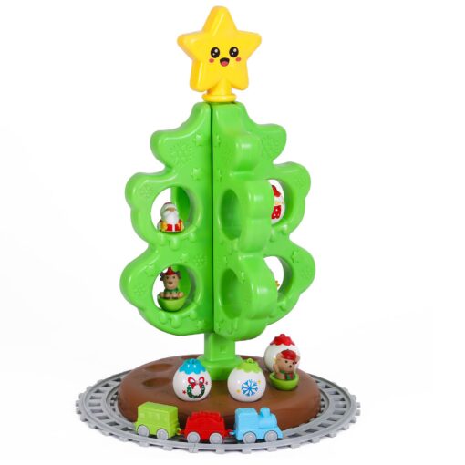 XM-TR-F-TOY-00.jpg Jingle Jollys Toddler Christmas Tree with Train – image 1
