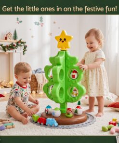 Jingle Jollys Toddler Christmas Tree with Train - Image 4